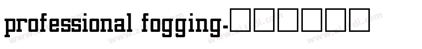 professional fogging字体转换